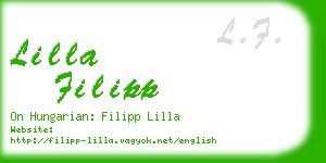 lilla filipp business card